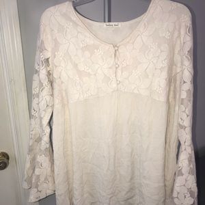 Indigo Soul Lace Blouse